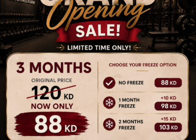3 Months – Grand Opening Offer